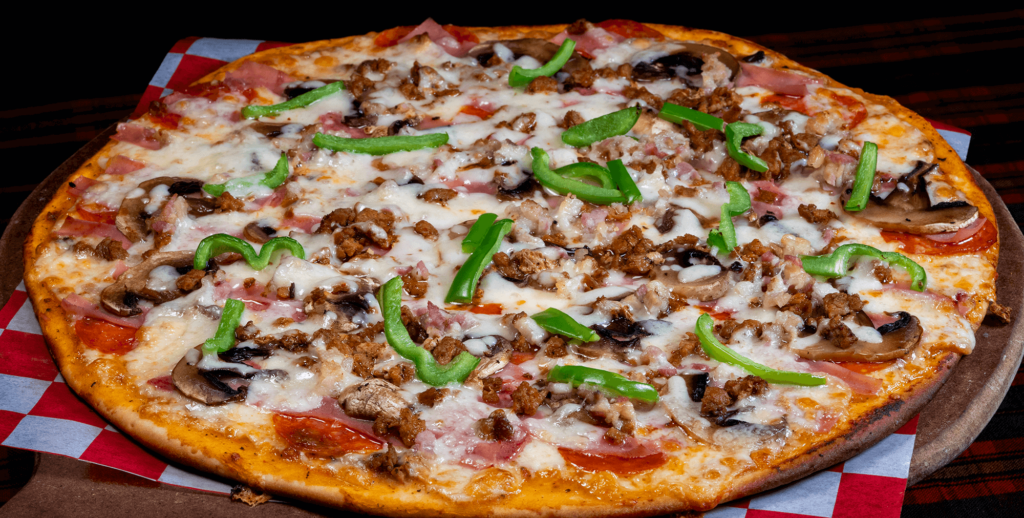 Pizza The Ozzman con pimiento y carne – Pizza Rock Saltillo